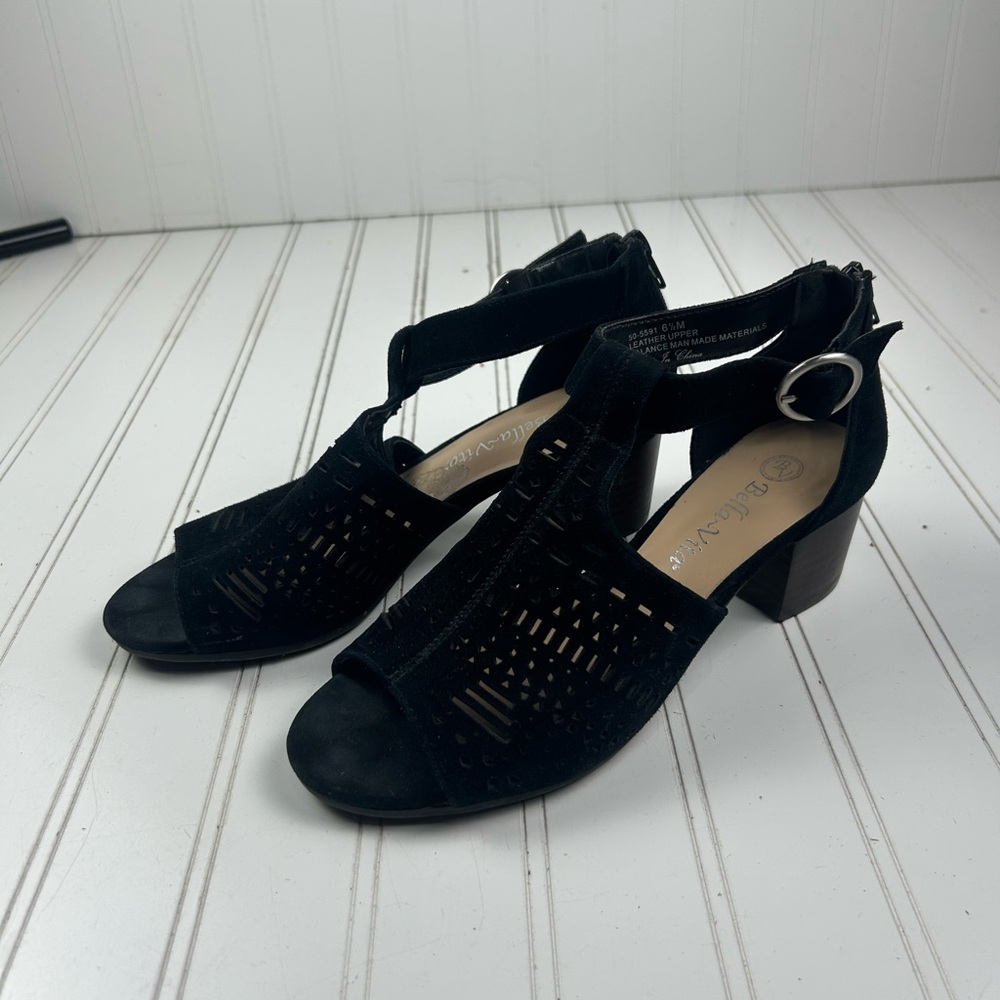 Bella Vita Illiana Vintage Cut-Out Block Sandal Heels Womenโs Size 6.5M - Picture 12 of 12